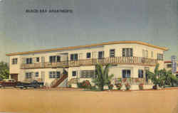 Beach Bay Apartments, 8545 Harding Ave Postcard