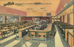 Wolfie's Restaurant & Sandwich Shops Miami, FL Postcard Postcard