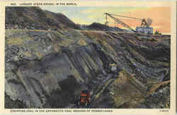 Largest Steam Shovel In The World Mining Postcard Postcard