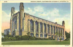 Deering Library, Northwestern University Postcard