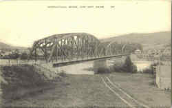 International Bridge Fort Kent, ME Postcard Postcard