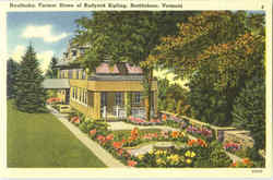 Naulhaka Former Home Of Rudyard Kipling Brattleboro, VT Postcard Postcard