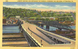 Liberty Bridge And Entrance To Tunnels Postcard