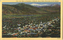 Air View Of Pasadena Postcard