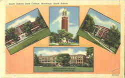 South Dakota State College Postcard