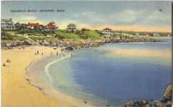 Headrock Beach Rockport, MA Postcard Postcard