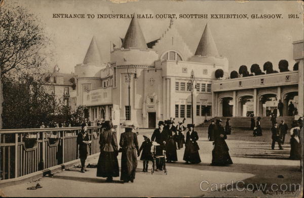 Scottish Exhbition, Glasgow 1911 - Entrance to Industrial Hall Court