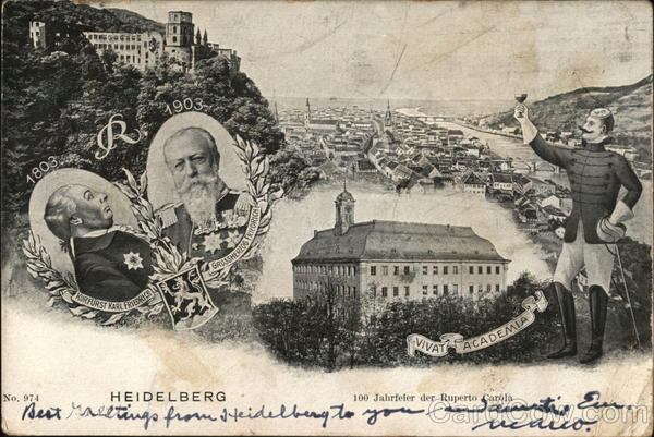 1803-1903 - 100 Jahrfeier der Ruperto Corola Heidelberg Germany