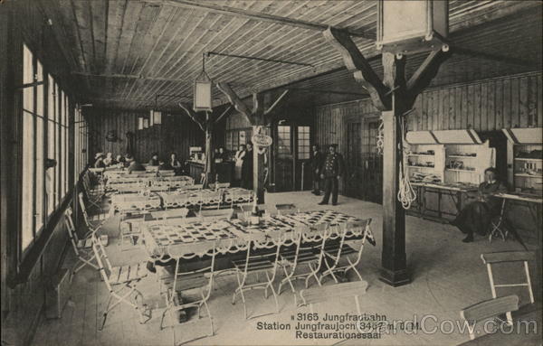 Restaurant in Jungfraujoch Station Switzerland