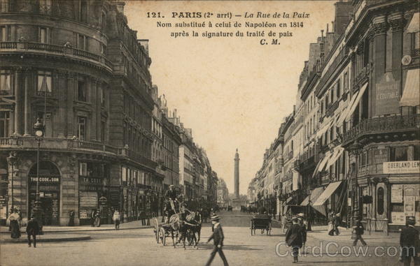 La Rue de la Paix Paris France