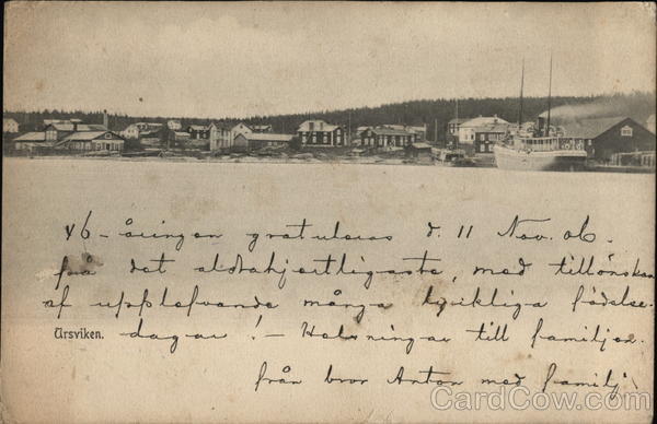 Coastal city landscape Ursviken Sweden