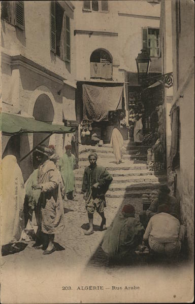 Rue Arabe Algiers Algeria Africa