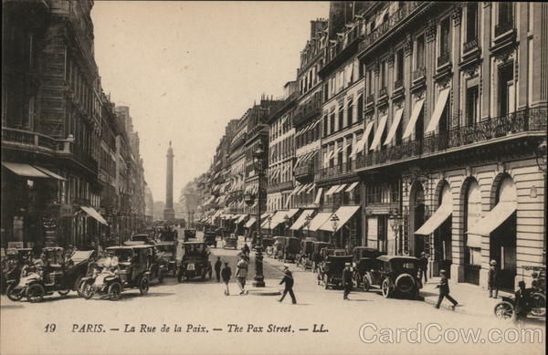 La Rue de la Paix Paris France