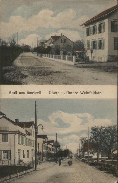 Gruss aus Amriswil - Obere u. Untere Weinfeldstr. Germany