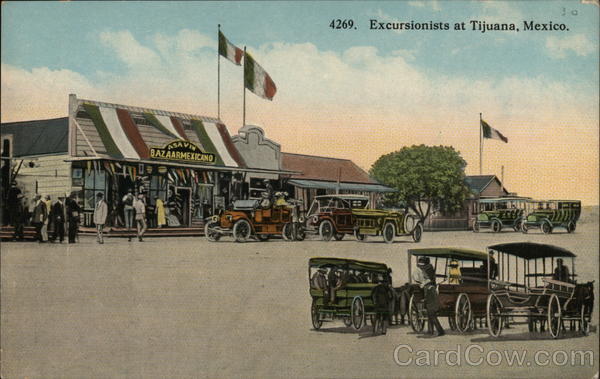 Excursionists at Tijuana, Mexico
