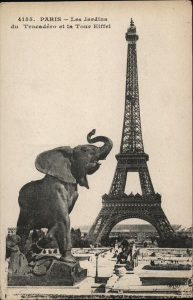Les Jardins du Trocadero et la Tour Eiffel Paris France