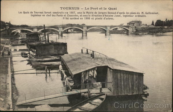 Le Port et le Quai Tournus France