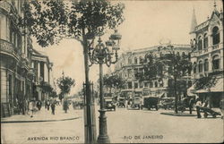 Avenida Rio Branco Rio de Janeiro, Brazil Postcard Postcard