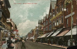 High Street Southend-on-Sea, England Postcard Postcard