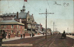 Marine Parade Yarmouth, England Postcard Postcard