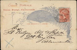 Handwritten correspondence from Brazil to Germany, 1894 Postcard