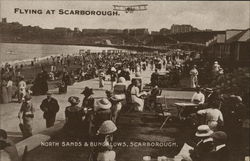 North Sands & Bungalows Scarborough, England Yorkshire Postcard Postcard