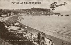 Flying Scarborough, England (UK) Yorkshire Postcard Postcard