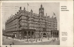 Hotel Great Central London, England Postcard Postcard