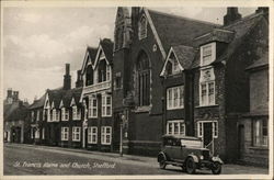 St. Francis Home and Church Shefford, England Postcard Postcard