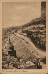 Tomb of Absalom Jerusalem, Israel Middle East Postcard Postcard