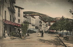 Place Amelie-Pollonnais Villefranche-sur-Mer, France Postcard Postcard