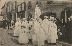 Religious procession Nancy, France Postcard Postcard