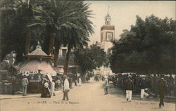 Place de la Regence Algiers, Algeria Africa Postcard Postcard
