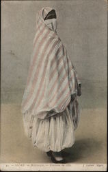 Moorish woman dressed in the traditional attire. Algeria Africa Postcard Postcard