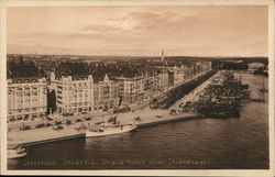 View from Strand Hotel Stockholm, Sweden Postcard Postcard