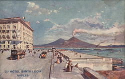 Hotel Santa Lucia Naples, Italy Postcard Postcard