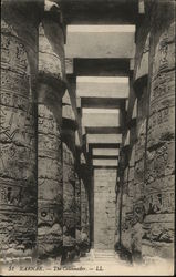 Karnak - The Colonnades Luxor, Egypt Africa Postcard Postcard