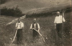 Three farmers Postcard