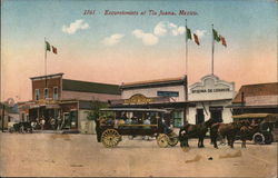 Excursionists Tijuana, Mexico Postcard Postcard