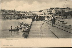 Landing stage Tangier, Morocco Africa Postcard Postcard