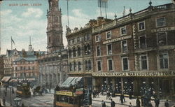 Boar Lane Leeds, England (UK) Yorkshire Postcard Postcard