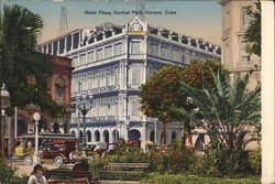 Hotel Plaza, Central Park Havana, Cuba Postcard Postcard