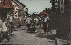 View of street in Chefoo China Postcard Postcard