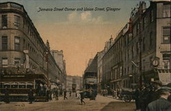 Jamaica Street Corner and Union Street Postcard