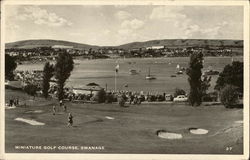 Miniature Golf Course Swanage, England Dorset Postcard Postcard