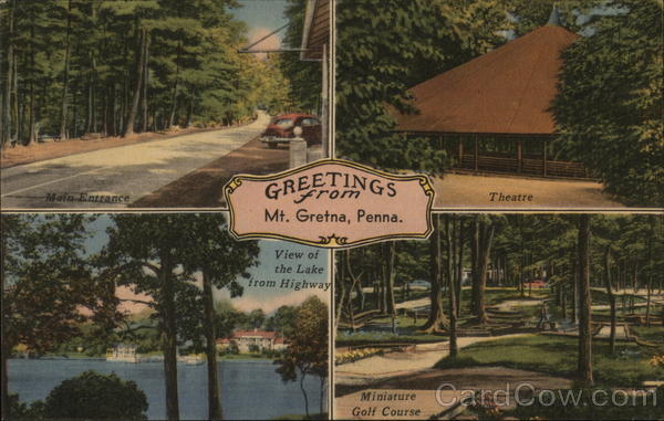 Greetings from Mt. Gretna Mount Gretna Pennsylvania