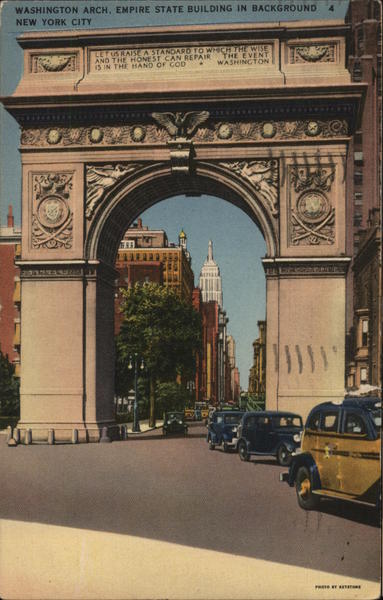 Washington Arch, Empire State Building New York City