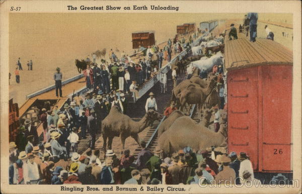 The Greatest Show on Earth Unloading Circus