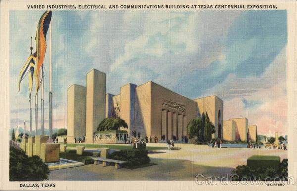 Varied Industries, Electrical and Communications Building at Texas Centennial Exposition Dallas