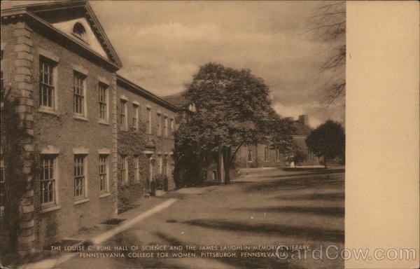 The Louise C. Buhl Hall of Science and the James Laughlin Memorial Library, Pa College for Women Pittsburgh